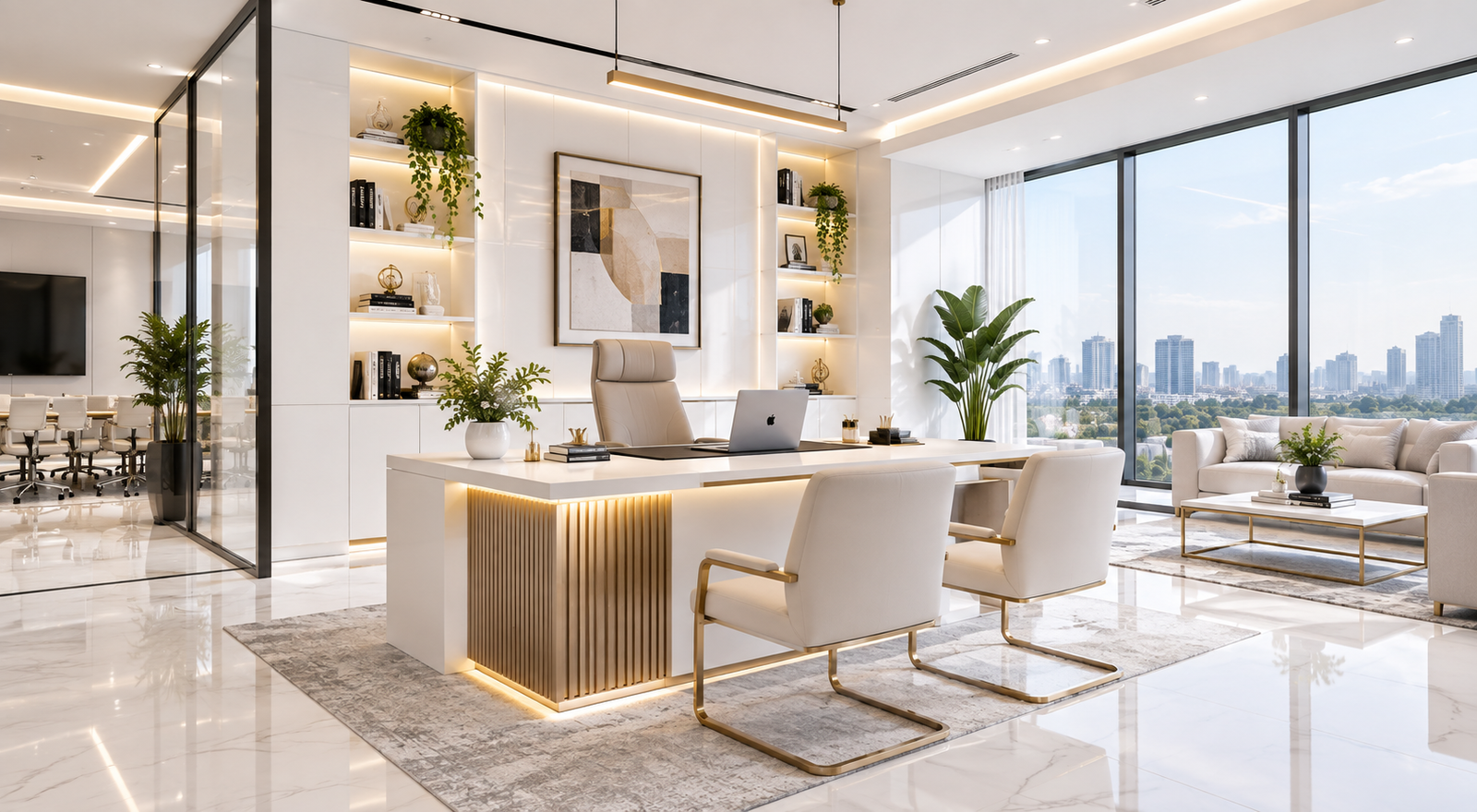 Modern Office Interior Design by Gajkeshri Interiors